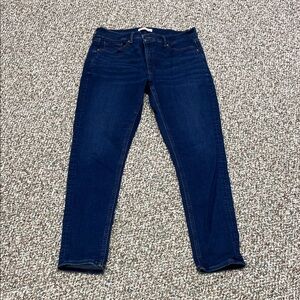 LOFT Women's Dark Indigo Skinny Jeans